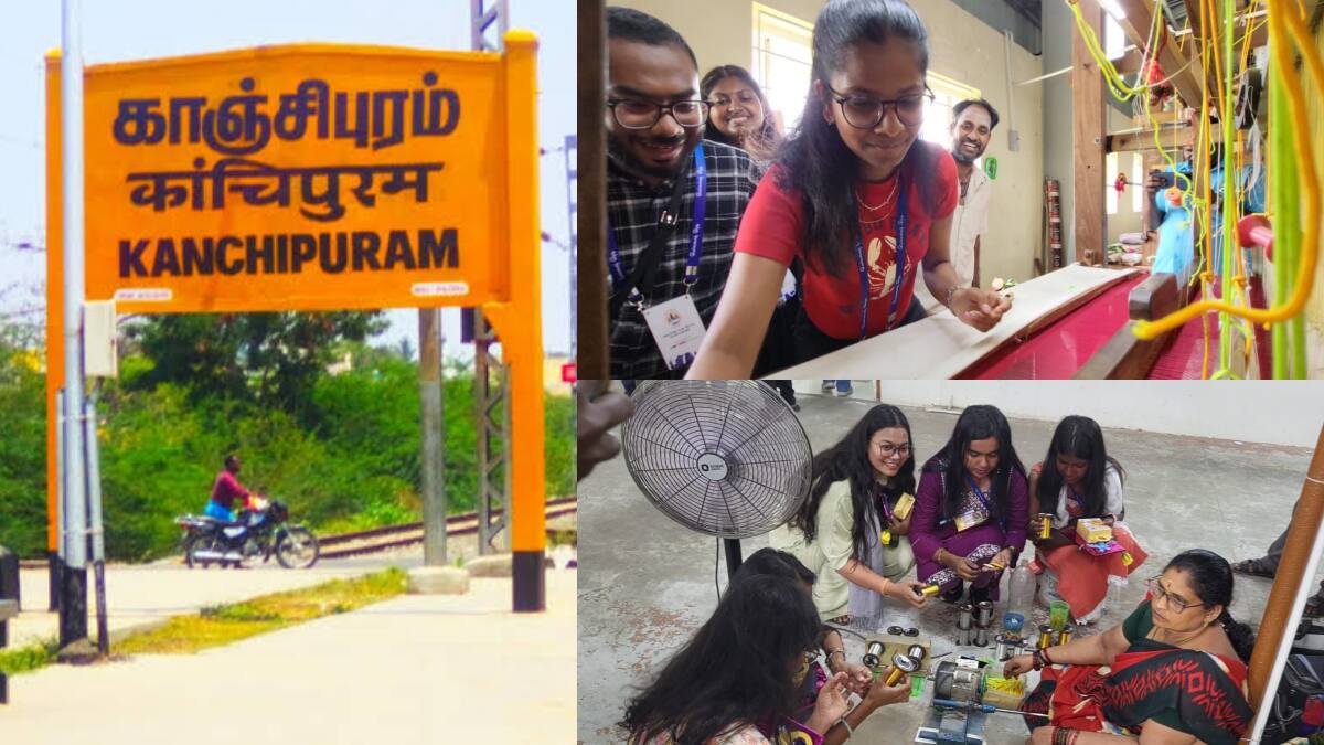 காஞ்சிபுரம் பட்டு புடவை ரகசியம்: வெளிநாட்டு இளைஞர்கள் வியப்பு! 'வேர்களைத் தேடி' திட்டத்தில் சுவாரஸ்யம்!