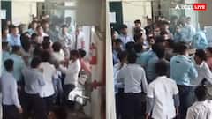यूपी के हापुड़ में मेडिकल स्टूडेंट के बीच चले लात-घूंसे, सिक्योरिटी ने किया बीच-बचाव