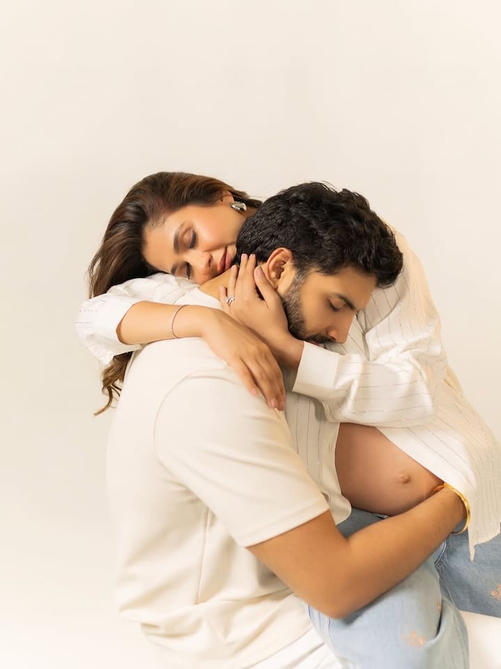 Malavika was seen getting romantic with her husband Pranav in these pictures. In her caption, she wrote, 'Happy birthday to my love - which takes care of us'