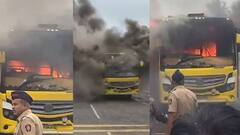 Bus Fire In Latur: लातूरमध्ये खाजगी बसला भीषण आग, प्रवाशांच्या सामनासह बाजूचे दुकान अन् घरही जळून खाक, लाखोंचं नुकसान