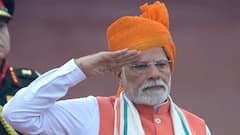 PM Modi Sports Striking Saffron Turban With Pleats For 79th Independence Day Celebration