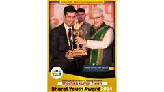 Shashish Kumar Tiwari, India’s Celebrated Motivational Speaker, Honoured with Bharat Youth Award 2024