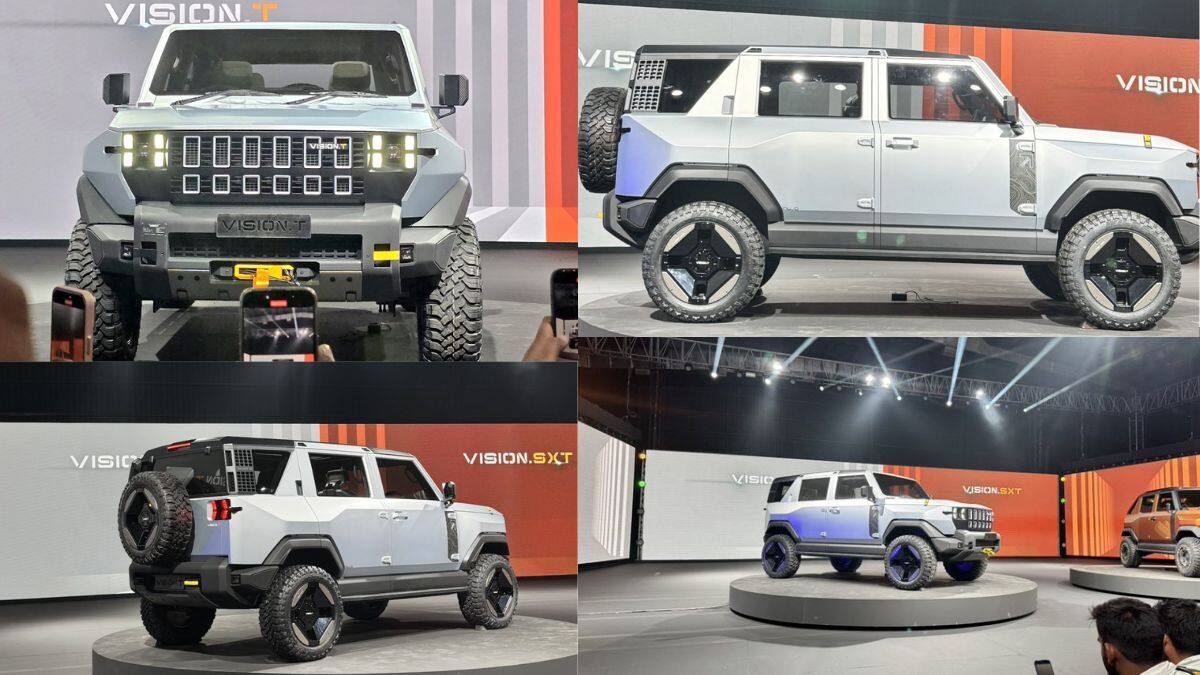 Mahindra Vision T: மின்சார எடிஷனில், ரக்கட் லுக்கில் மிரட்டிய தார் - டெக் கேஜட்ஸ், 500 கிமீ ரேஞ்ச், லாஞ்ச் எப்போ?