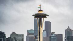 Tricolour Hoisted Atop Seattle's Iconic 605-Feet-Tall Space Needle In 'A Historic First': WATCH
