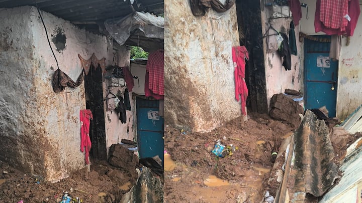 विक्रोळी पार्कसाईट वर्षा नगर विभागात असलेल्या डोंगराळ झोपडपट्टी मधील जनकल्याण सोसायटी येथे राहत असलेल्या मिश्रा कुटुंबाच्या घरावर मध्यरात्री डोंगराचा मोठा भाग कोसळला.