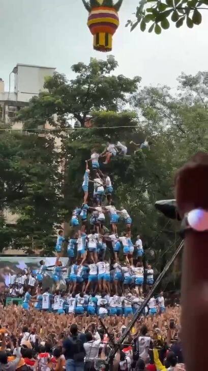 जय जवान पथकाने 10 थर रचले