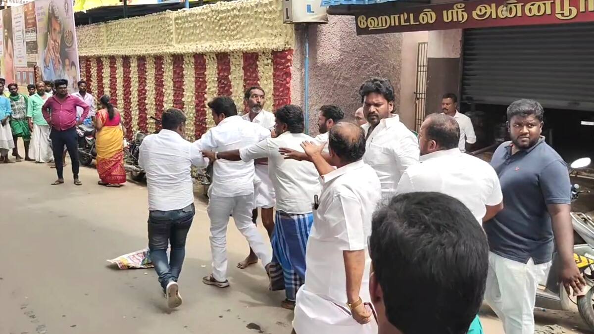 மயிலாடுதுறை மாவட்ட திமுகவில் மீண்டும் மோதல்! கைகலப்பில் முடிந்த ஆலோசனை கூட்டம்