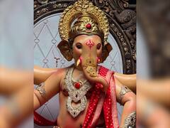 Chinchpoklicha Chintamani : चिंचपोकळीच्या चिंतामणीची पहिली झलक, आगमन सोहळ्याला मुंगी शिरायलाही जागा नाही इतकी गर्दी