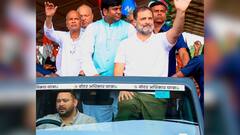 Tejashwi Yadav Drives, Rahul Gandhi Cheers: INDIA Bloc’s Bihar Strategy Unfolds