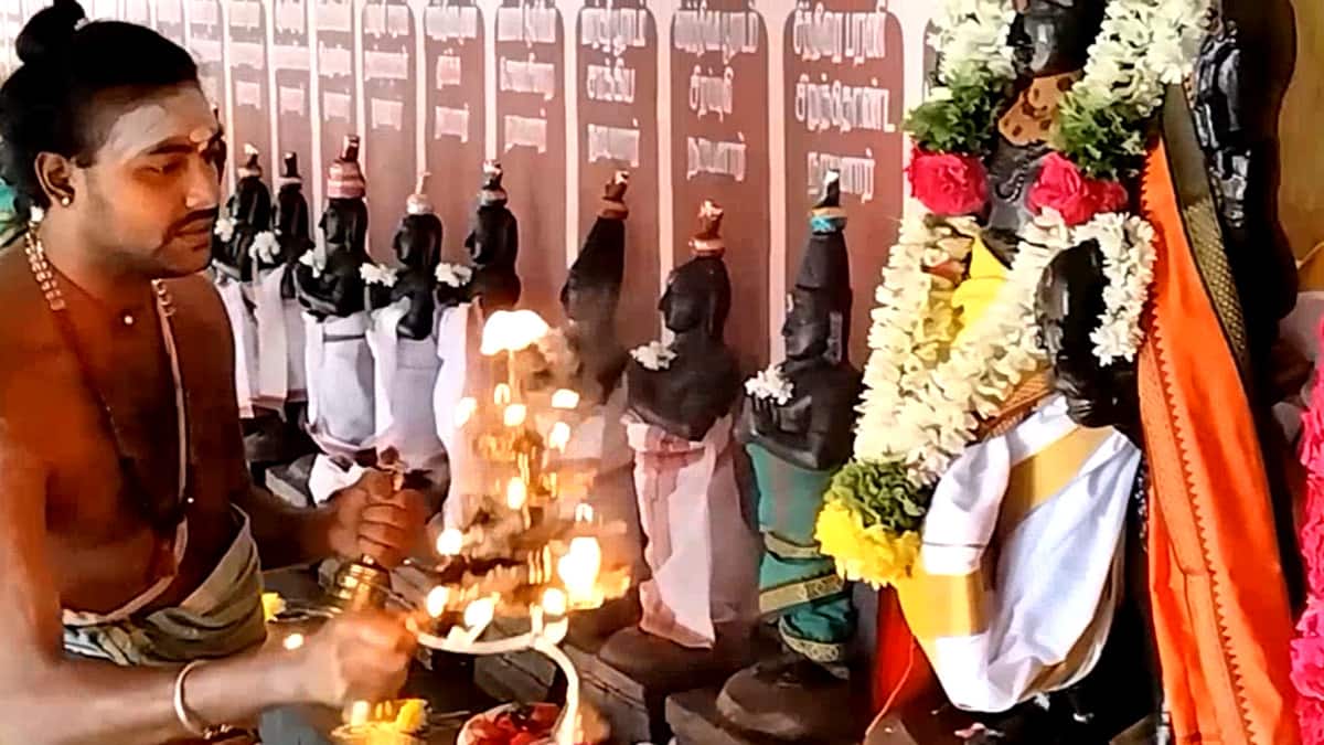 சீர்காழி சட்டைநாதர் கோயில்: ஆவணி மாத கோ பூஜை! பசுவிற்கு அகத்திக்கீரை கொடுத்து வழிபாடு...