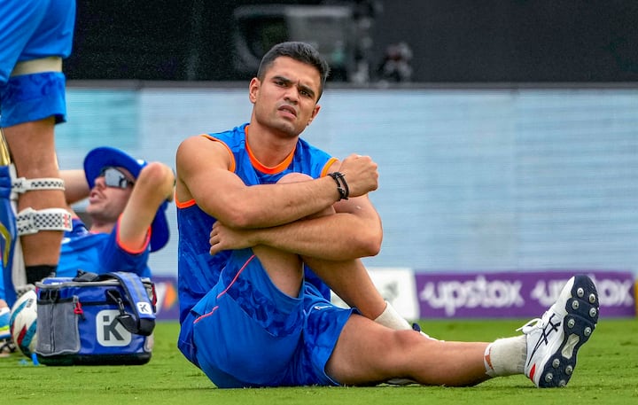 ২০২১ সালে মুম্বই ইন্ডিয়ান্সের সঙ্গে যুক্ত অর্জুন।