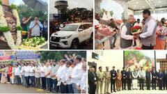 Bhushan Gavai In Kolhapur: सरन्यायाधीश भूषण गवई कोल्हापुरात पोहोचताच लोकराजा राजर्षी शाहूंच्या चरणी नतमस्तक; शहरात प्रवेश करताच इंडिया आघाडी आणि कोल्हापुरवासियांकडून पुष्पवृष्टीने स्वागत