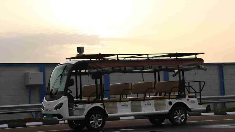 Driverless bus started in India! Amazing technology, learn everything about this bus with AI