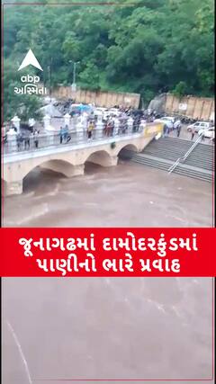 Junagadh Rains : જૂનાગઢમાં મનમૂકીને વરસ્યા મેઘરાજા, દામોદર કુંડમાં નદીની જેમ વહ્યા પાણી