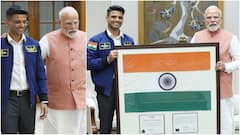 PM Modi Hosts Shubhanshu Shukla In Delhi, Receives Tri-Colour That Travelled To Space — WATCH