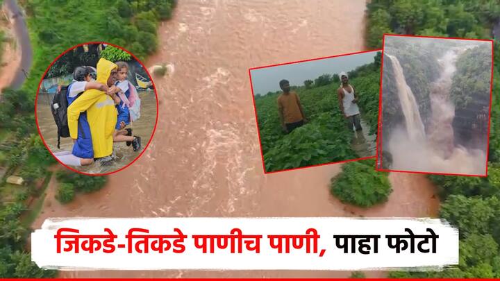 राज्यभरात अनेक भागात जोरदार पाऊस झाल्याने नद्या नाले ओसंडून वाहू लागल्याचे चित्र पाहायला मिळत आहे. त्यामुळे, शेती पिकांचे व फळबागांचेही मोठे नुकसान झाले आहे