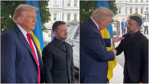 WATCH: Trump Greets Zelenskyy At White House, Indulges In Banter On Black Suit Months After Attire Trolling