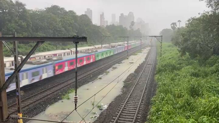 मध्य रेल्वे, हार्बर रेल्वे आणि वेस्टर्न रेल्वेमार्गावरील ट्रेन उशिराने धावत आहेत.