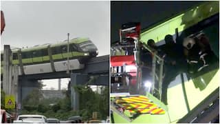 Mumbai Monorail Breaks Down Amid Rains, Stranded Passengers Evacuated Using Cranes; CM Fadnavis Orders Probe