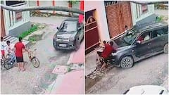 CCTV Video Shows Car Ramming Into Children in Lucknow’s Ashiana Area
