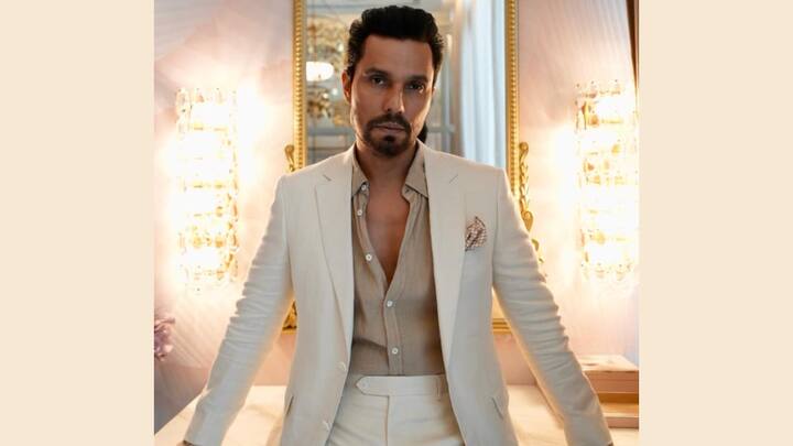 Ivory Sophistication: In a cream suit layered with a linen shirt, Randeep shows how minimal tones can speak volumes. The pocket square adds a refined touch, while the open collar keeps it relaxed and modern. (Image Source: Special Arrangement)