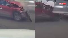 Video: इतना भयानक एक्सीडेंट, तेज रफ्तार कार की बस से टक्कर, एक चूक ने कर दिया काम तमाम, देखें वीडियो