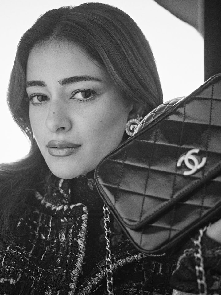 Ananya Panday never misses a chance to make a statement with her style, and her latest set of black-and-white portraits prove exactly that.