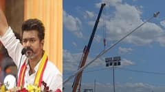TVK Madurai Manadu: தடங்கலுக்கு மேல் தடங்கல்.. கீழே விழுந்த 100 அடி உயர கொடிக்கம்பம்.. தாக்கத்தை ஏற்படுத்துமா தவெக மாநாடு?
