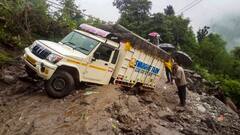 हिमाचल: मंडी-पठानकोट हाईवे पर लैंडस्लाइड से ट्रैफिक ठप, सैकड़ों वाहन फंसे