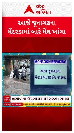 Junagadh Rain : જૂનાગઢના મેંદરડામાં બારેમેઘ ખાંગા, ખાબક્યો 13 ઇંચ વરસાદ