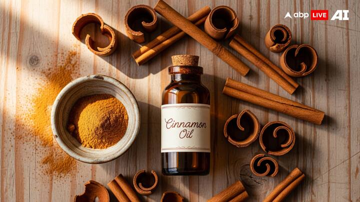 Cinnamon Oil: Cinnamon oil repels adult mosquitoes and even attacks mosquito eggs. Mix some oil with water for a DIY spray and apply it on skin, clothes, or indoors. (Image Source: ABP LIVE AI)