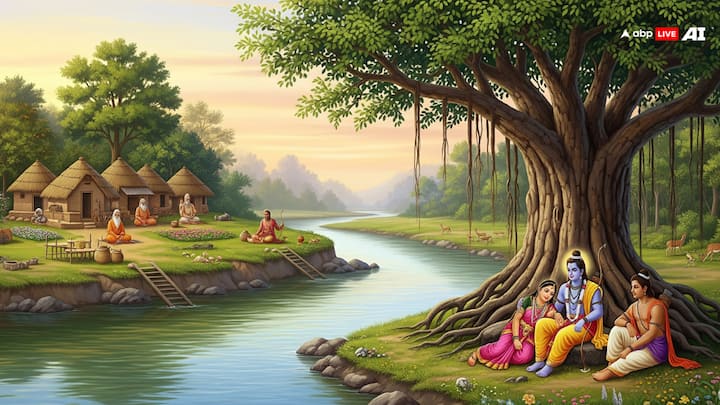 प्रयाग के बाद उन्होंने नाव बनाकर यमुना पार की और यमुना के दक्षिण की ओर चित्रकूट पहुंचे. पास की मंदाकिनी नदी और वहां के मनोरम दृश्य ने वनवास को और भी सुखद बना दिया. रास्ते में महर्षि वालमीकि से भेंट करके उन्होंने चित्रकूट में एक कुटिया बनाई. यही से भरत मिलाप हुआ. चित्रकूट से जाते समय ऋषि अत्रि और देवी अनुसूया से मिलना हुआ.