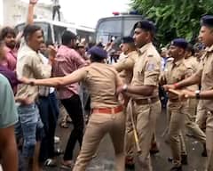 Ahmedabad: અમદાવાદમાં સેવન્થ ડે સ્કૂલની બહાર NSUIનું ઉગ્ર વિરોધ પ્રદર્શન, અનેક કાર્યકરોની અટકાયત