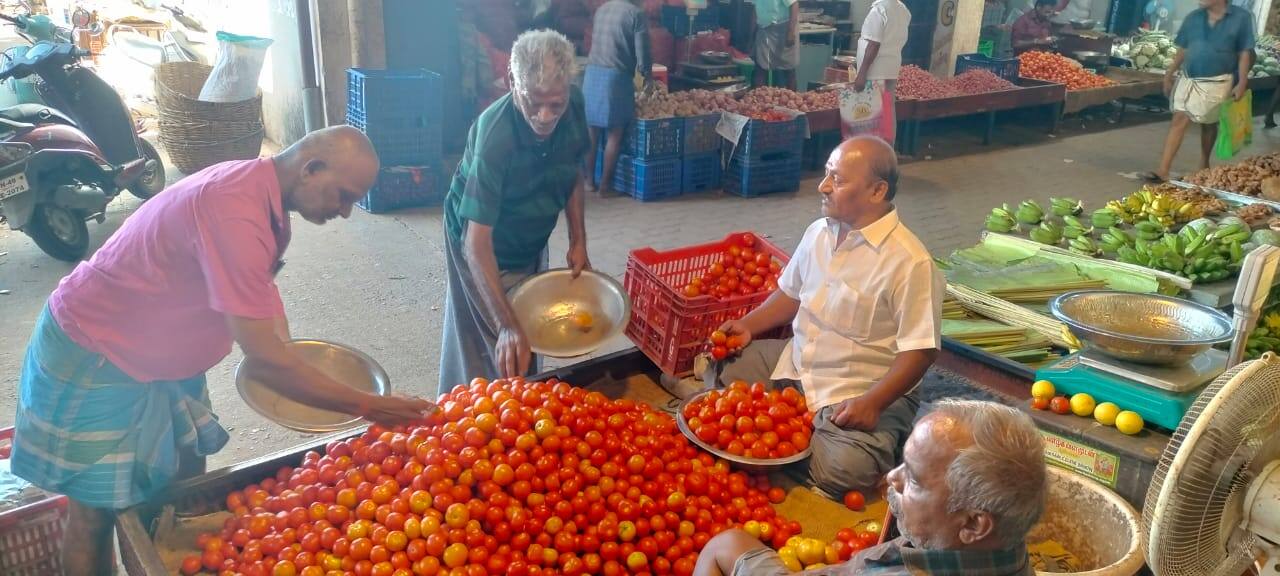 “மீண்டும் நான் கிங்” ஒரே நாளில் ரூ.20 உயர்வு: தக்காளியால் குடும்பத் தலைவிகள் அதிர்ச்சி