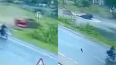 Video: कई बार पलटकर नदी में गिरी तेज रफ्तार कार, लड़की की मौत, हादसे का वीडियो वायरल