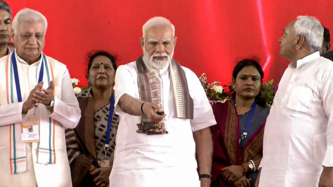 2 MLAs From Lalu Yadav’s RJD Spotted On Stage At PM Modi’s Rally In Bihar, BJP Reacts To Crossover Buzz