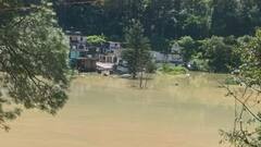 Temporary Lake On Yamuna Floods Residential Areas In Syanchatti, Drone Video Captures Impact