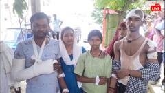 गोरखपुर में सिरफिरे युवक का आतंक, टेलर की दुकान में घुसकर बाप, बेटा-बेटी पर बांका से किया हमला