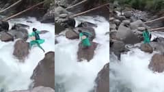Himachal Nurse Crosses Raging Stream To Administer Life-Saving Vaccine To Infant: WATCH
