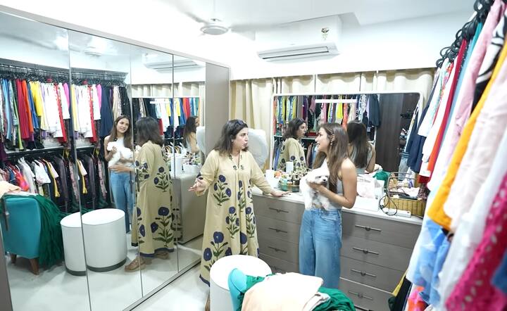 यह जैस्मिन के घर का वॉक-इन क्लोसेट एरिया है. आमतौर पर बड़े फिल्म स्टार्स के घरों में ऐसा स्पेस देखा जाता है. जैस्मिन और अली के घर में खास बात यह है कि यहां दो अलग-अलग क्लोसेट स्पेस बनाए गए हैं.