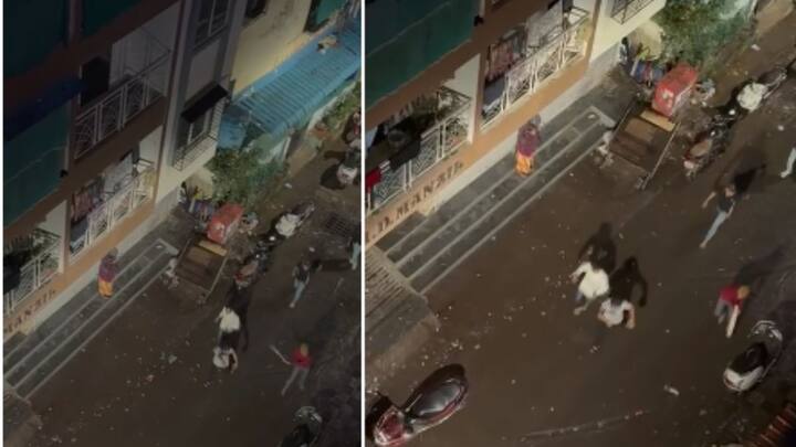 या घटनेचा व्हिडीओ समोर आला आहे, पोलिसांकडून 3 अल्पवयीन तरूणांना ताब्यात घेण्यात आलं आहे.