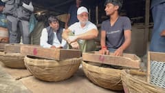 मखाने से भरे तालाब में उतरे, जमीन पर बैठ कर जानी बनाने की प्रक्रिया, कटिहार में राहुल गांधी का अलग अंदाज