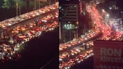 Kalyan Shilphata Traffic: कल्याण-शीळ रोडवर भयावह वाहतूक कोंडी; चार ते पाच तास नागरिक अडकले, Photo