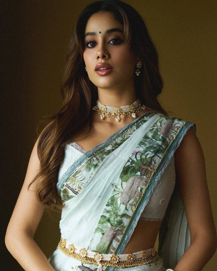 The movie also stars Renji Panicker, Siddhartha Shankar, Manjot Singh, Sanjay Kapoor, and Inayat Verma, with cinematography by Santhana Krishnan Ravichandran, editing by Manish Pradhan, music by Sachin–Jigar, and direction by Tushar Jalota. (All Images: Instagram/janhvikapoor)