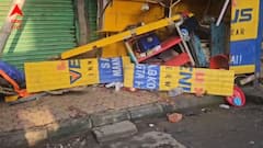 সল্টলেকের পর বেহালা, পর্ণশ্রীতে নিয়ন্ত্রণ হারিয়ে ফুটপাথে উঠল গাড়ি