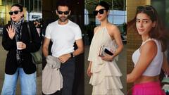 Celebs Spotted: डैशिंग लुक में स्पॉट हुए कार्तिक आर्यन, तो हॉल्टर नेक ड्रेस में मौनी ने ढाया कहर, देखें बाकी स्टार्स का तस्वीरें