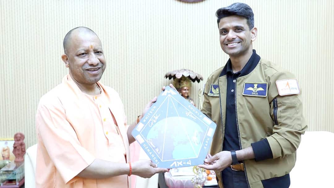 ‘Son Of The Nation’: UP CM Yogi Adityanath Meets Shubanshu Shukla, Lauds His Space Feat