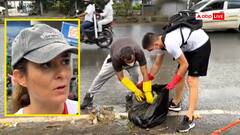 गुरुग्राम: विदेशियों ने सड़कों पर उतरकर चलाया सफाई अभियान, ड्रेन को भी किया साफ