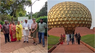 ஆரோவிலில் எம்.பி திக்விஜய் சிங் முக்கிய வளர்ச்சி திட்டங்கள் குறித்து ஆய்வு! மாத்ரிமந்திர், ஏரி திட்டம் உட்பட முக்கிய தகவல்கள்!