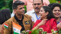 अंतरिक्ष यात्री शुभांशु शुक्ला के लिए गर्व का क्षण, लखनऊ लौटने पर हुआ जोरदार स्वागत, स्कूली बच्चों ने दी सलामी